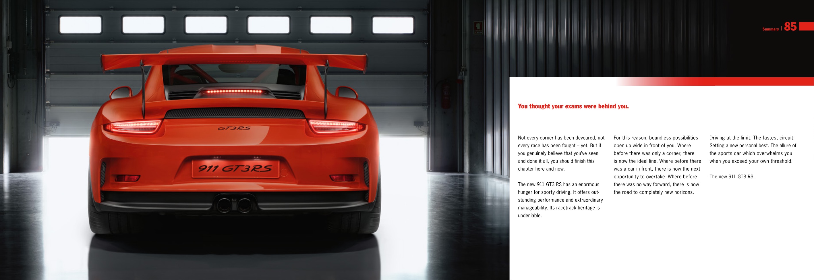 2015 Porsche 911 GT3-RS Brochure Page 20